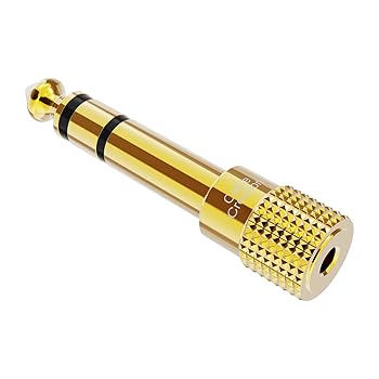 【中古】ステレオミニプラグ to ステレオ標準プラグ,CableCreation 6.35mm ステレオプラグto 3.5mm ステレオジャックアダプタ6.35mm to 3.5mm オスーメス