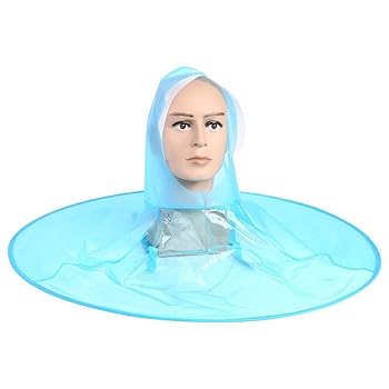 【中古】Bestmaple 創造的なufo防水ハンズフリー傘レインハット帽子キャップレインコートアウトドア釣りゴルフ子供大人学生雨コートカバーの傘 ブルー, L
