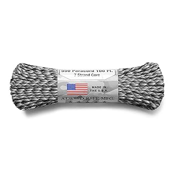 【中古】ATWOOD ROPE MFG. アトウッド・ロープ 7Strand 550Lbs パラコード 100フィート MADE IN USA URBAN CAMOパラコード 4mm 3mm 2mm 万能ロープ 4,784円