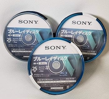 【中古】ソニー ブルーレイディスク R4倍速1層 Vシリーズ 25BNR1VLPS4 25枚入 ×3点セット4548736037250