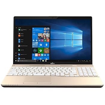 【中古】【39shop】FMVA45C2Gシャンパンゴ-ルド★LIFEBOOK AHシリ-ズ 15.6型液晶(非常に良い)|ドリエム店
