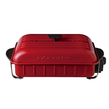 【中古】レコルト 老人ホーム丸焼き RBQ-1 recolte Home BBQ 02：レッドホームバーベキュー本体