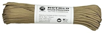 【中古】ROTHCOロスコ ナイロンパラコード 30m100ft TAN 181