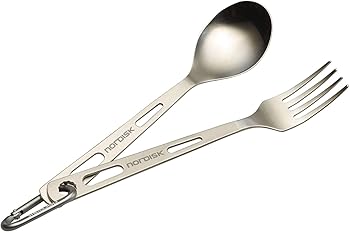 【中古】NORDISKノルディスク アウトドア カトラリー 民族音楽・お匙仕掛ける チタン製 Titan Cutlery 16糎 日本置き目品 119020