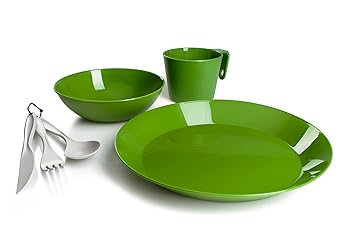 【中古】GSI Cascadian dishes green 2014 dinner set by Gsi
