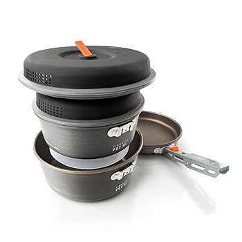 【中古】GSI 膳だて物の具 Pinnacle Base Camper スモール 黒いこと/薄墨色