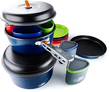 【中古】GSI Bugaboo Camper Cookware grey/blue 2016 camping cookware by Gsi