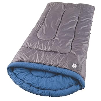 【中古】Coleman White Water 84x39 Inch Rectangle Sleeping Bag Gry/Bl