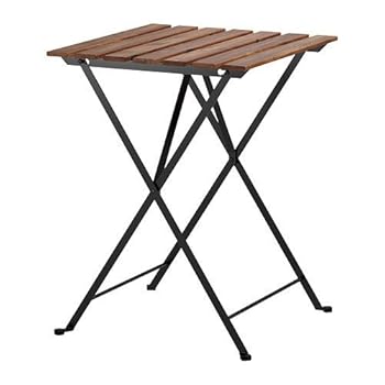 【中古】IKEAイケア TARNO 折りたたみテーブル アカシア材 スチール