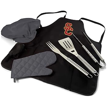 【中古】【39shop】PICNIC★TIME USC BBQ エプロントートプロ ブラック その他 、その他（非常に良い）｜ドリエム店