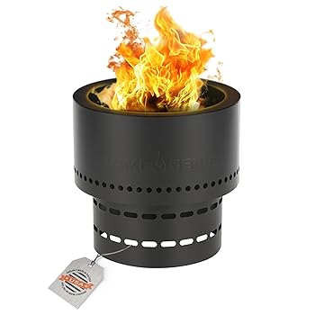 【中古】Flame Genie FG-16 直径13.5インチ ポータブルピット、スモークフリー、ウッドペレットファイヤーピット、屋外用無煙ファイヤーピット、無煙ファ
