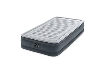 【中古】インテックスIntex INTEX エアーベッド CP ミッドライズ ツイン シングルサイズ 電動式 191×99×33cm グレー 67765 日本正規品