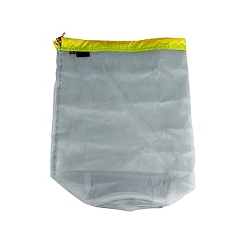 【中古】VGEBY1 キャンプメッシュストレージバッグ 超軽さナイロン合切袋メッシュサック 納める御徒面子 アウトドア旅する山歩き用 L-緑であること