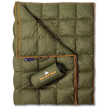 【中古】Get Out Gear Down キャンプブランケット - アウトドア 軽量 パッカブル 650フィルパワーダウンブランケット コンパクト 防水 暖かい バックパッ