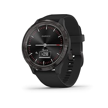 【中古】GARMIN vivomove 3 心拍計 Black / Slate 010-02239-71