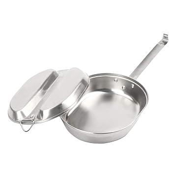 【中古】TargetEvo ステンレススチール ミリタリー汚れキット プレートセット ポータブル アウトドア キャンプ ハイキング ピクニック BBQ ビーチ G.I..