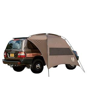 【中古】ogawaオガワ アウトドア 難民キャンプ タープ カーサイドタープAL-2 うす暗い赤銅色 2334