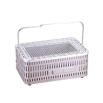 【中古】【39shop】グリーンライフGREEN★LIFE 日本製 バーベキュー BBQ 本体が熱くなりにくい 網の高さ調節可能 角型卓上ビックシチリン SC-452(良い)|ドリエム店