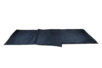 【中古】イスカISUKA シルクシーツ レクタ ネイビーブルー 212121