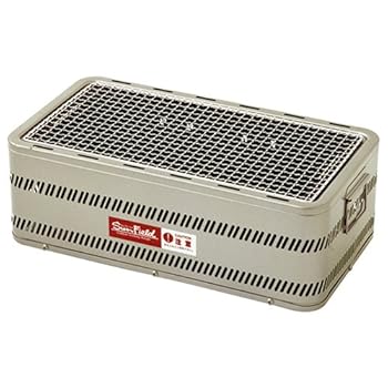 【中古】ホンマ製造所 SunField 丸焼きコンロ炭焼き食い道楽 M-450S 三鞭酒ゴールド