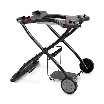 【中古】ウェーバーWeber バーベキュー コンロ BBQ グリル Qポータブルカート Q2200に対応 台 テーブル日本正規品 2年 6557