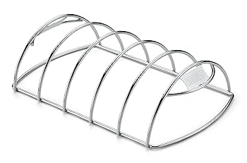【中古】【39shop】ウェーバー★リブラック 6605 ベイビーバックリブを焼くためのラック WEBER RIB RACK 6605(非常に良い)|ドリエム店