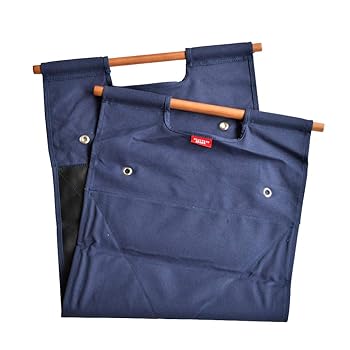 【中古】【39shop】ハングアウトHang★Out 焚き火 ログキャリー 薪バッグ LGC-400NV ネイビー（非常に良い）｜ドリエム店