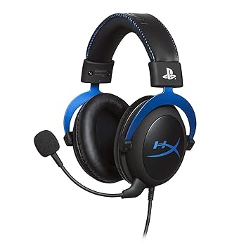 【中古】HyperX Cloud ゲーミングヘッドセット PlayStation堅苦しさ使用許可 なおなお書き5/なおなお書き4 相応う インライン音の大きさ抑えつけるBox 2年 HX-HSCLS-BL/AS