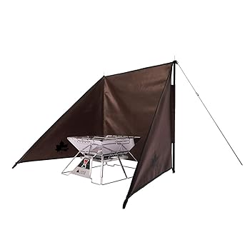 【中古】ロゴスLOGOS TAKIBI de JINMAKU-BA 81064041 ブラウン 約幅90×奥行90×高さ101cm
