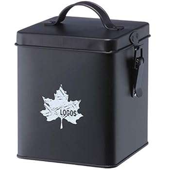 【中古】ロゴスLOGOS メタルパームBOX 81340201 ブラック 約幅13.5×奥行11.5×高さ17cm