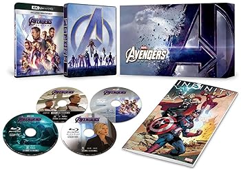 【中古】【39shop】アベンジャーズ／エンドゲーム★4K UHD MovieNEXプレミアムBOX 4K ULTRA HD+3D+ブルーレイ+デジタルコピー+MovieNEXワールド Blu-ray（非常に良い）｜ドリエム店