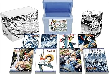 【中古】クーラーBOX入り アニメ釣りキチ三平」完全保存版DVD-BOX上巻矢口高雄 書き下ろし手ぬぐい&矢口高雄先生公認・釣りキチ認定証つき 初回3000セッ