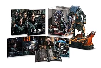 【中古】バイオハザード ダムネーション スーパー・タイラントフィギュア 3D/2DブルーレイBOX 5000セット限定 Blu-ray