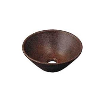 【中古】カクダイ 瑠珠 丸型手洗器 窯肌 493-011-M