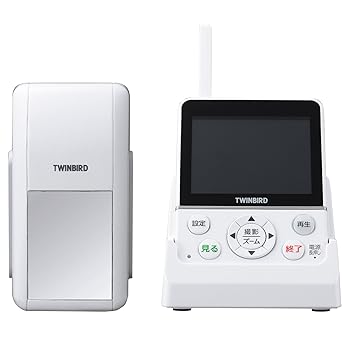 【中古】TWINBIRD ワイヤレス・ドアスコープモニター DoNaTaドナタ ホワイト VC-J560W