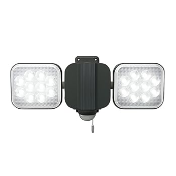 【中古】【39shop】ムサシ★RITEX フリーアーム式LEDセンサーライト12W&times;2灯 コンセント式」 防雨型 LED-AC2024（良い）｜ドリエム店