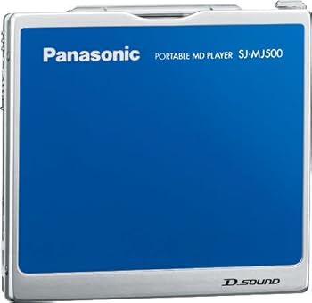 【中古】パナソニック 携帯型MD電気蓄音機 青味 SJ-MJ500-A