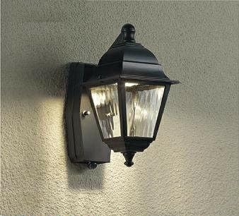 【中古】大光電機DAIKO 人感検知器付アウトドア点火装置 LED内蔵 LED 7.5W 白熱電球色 2700K DWP-38470Y 黒いこと