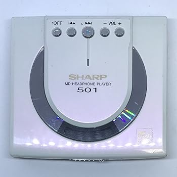 【中古】SHARP 携帯型MD電気蓄音機 MD-ST501-W 白いこと