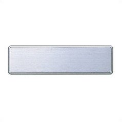 【中古】シロクマ どこでもサイン 無地 NS-4-5 160mm×40mm×7t ステンレス