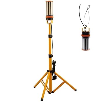 【中古】WithProject LED 細工物点火装置 LED写真用照明 60W 7500ルーメン 360度発しる 三脚架照明ランプ式 雨合羽型 屋内・室外兼用