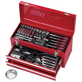 【中古】E-Value 保全手道具仕掛ける 物の具80点+磁石御盆+ツールチェスト EST-1682RE 横幅510×奥ふかさ230×高さ270粍