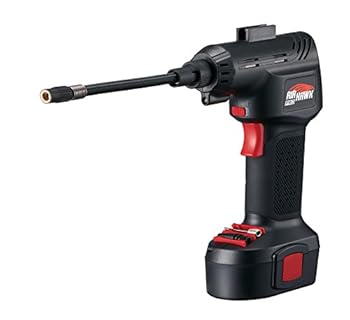 【中古】【39shop】日本正規品エアホークプロ コードレス式電動エアコンプレッサー 日本語説明書 小型・軽量空気入れ カーアダプター12V車用・収納バッグ タイ(非常に良い)|ドリエム店