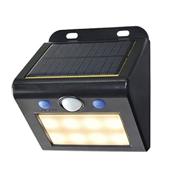 【中古】エルパ ELPA LEDセンサーウォールライト 小白熱電球色ソーラー式雨合羽 人感検出器露天ESL-K101SLL