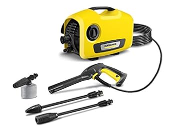 【中古】【39shop】ケルヒャーKarcher★高圧洗浄機 K2サイレント 静音機能 軽量 小型 コンパクト収納 簡単接続 品充実 ハイパワーなノズル 洗車 泥 花粉除去効果 黄(非常に良い)|ドリエム店
