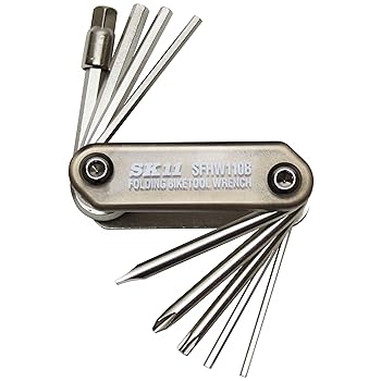 【中古】SK11エスケー11 フォールディングレンチセット 折りたたみ収納 六角レンチ・ドライバー等 10本組 SFHW110B