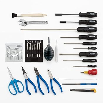 【中古】ホーザンHOZAN 手道具一揃い 入組36点 工業プラント、授業時間、科学研究所の備え付けや身寄りでのDIY、車載手道具、防災用に S-241