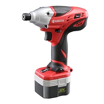 【中古】京セラKyocera 旧リョービ 充電式 インパクトドライバー 12V BID-1260 658450A 回転数を2段階で調節 最大締付トルク130N・mで強力にネジ締め ニ