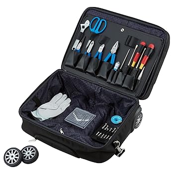 【中古】【39shop】ホーザンHOZAN★工具セット キャスターケース セット内容37点 出張メンテナンスや荷物の持ち運びが多い方に 重量:5.8kg S-201（非常に良い）｜ドリエム店