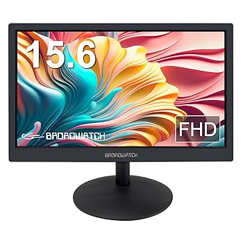 【中古】Broadwatch 管する パソコン管する LCD 15.6in 独立独歩型 照明ランプ 見せびらかす HDMI VGA 繋ぎ合わせる 盛りだくさん固定ディスク 薄型 VESA相応う 省空白文字 パソコン取り組みswitch